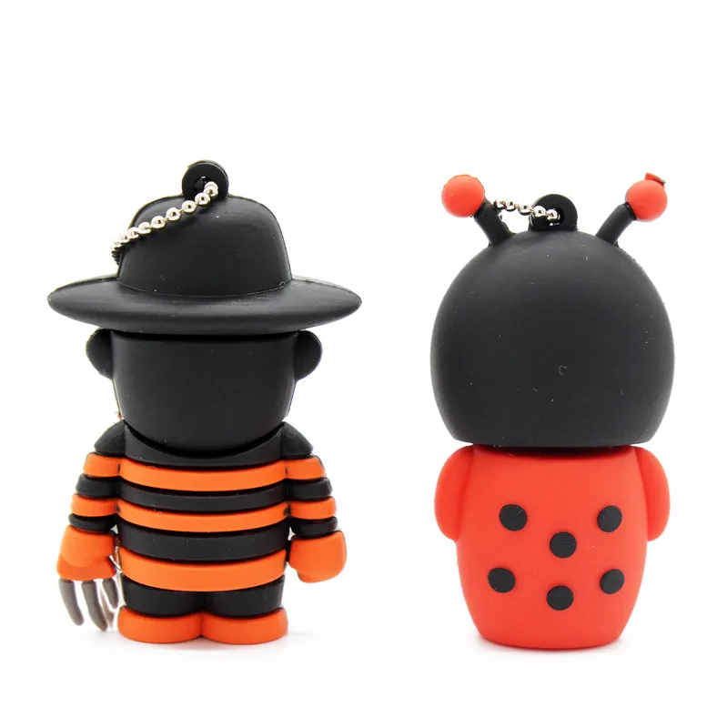 Флэш накопитель usb 2 0 с надписью TEXT ME Фредди в сравнении Джейсоном и Пчелкой