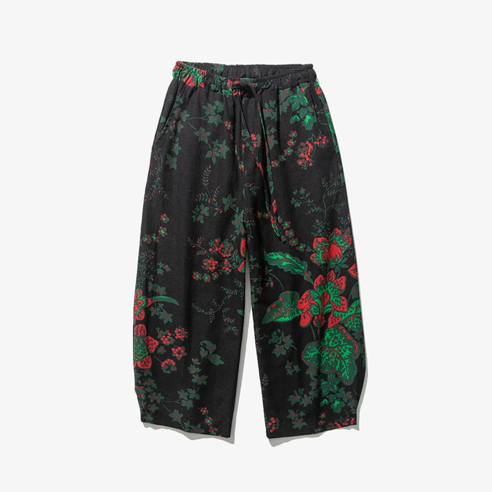

Men's Straight Streetwear Harem Pants Man 2019 Vintage Joggers Pants Male Chinese Style Casual Harajuku Hip Hop Summer Trousers