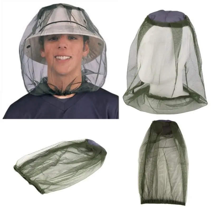 

Mosquito Insect Face Mosquito Head Net Hat Camping Hunting Head Mesh Net Outdoor Protection Mask