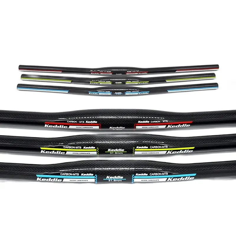 

KEDDIE Mountain Bike Flat Bicycle Handlebar MTB Parts 3K Full Carbon Handlebar 31.8*600/620/640/660/680/700/720/740/760mm