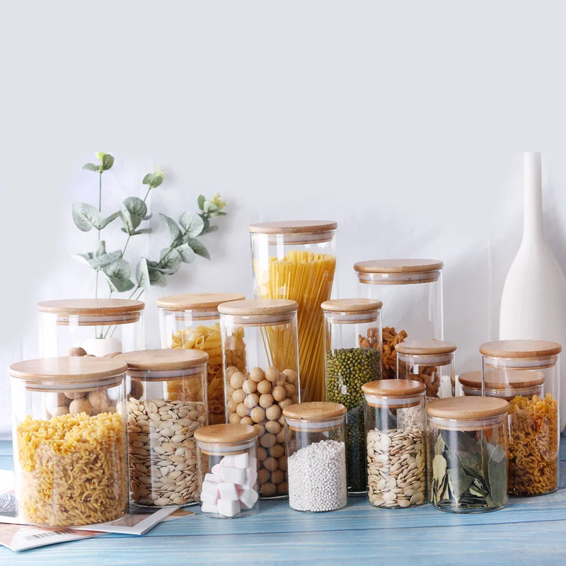 

1500ml Kitchen Food Storage Box Container Set Organizer Round Vacuum Lid Airtight Jars Pantry Noodle Legume Cereals Rice Pasta