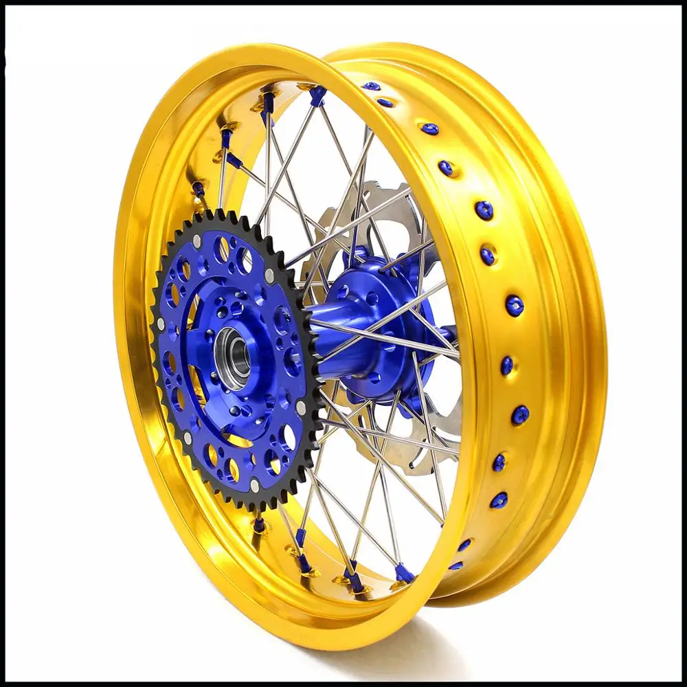 3 5/5 0 17 дюймов. Комплект колес SUPERMOTO для SUZUKI DRZ400 DRZ400E DRZ400S передний диск 320 мм золото