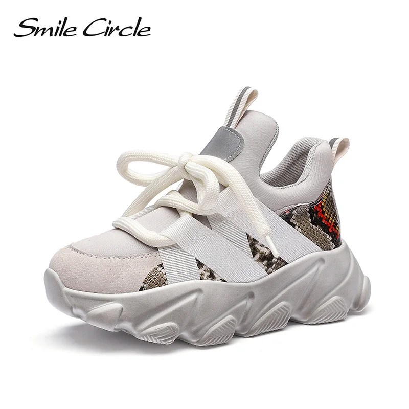 Женские кроссовки Smile Circle Обувь на плоской платформе Повседневные Удобные