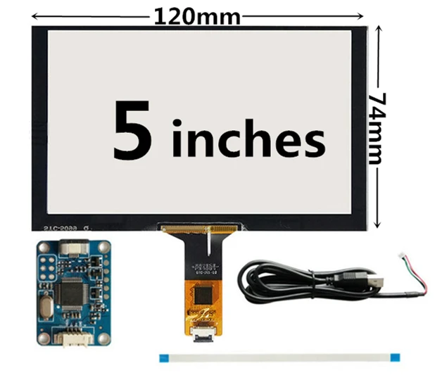 5 Inch 120mm*74mm GT911 Raspberry Pi High Compatibility Universal Capacitive Digitizer Touch Screen Panel Glass