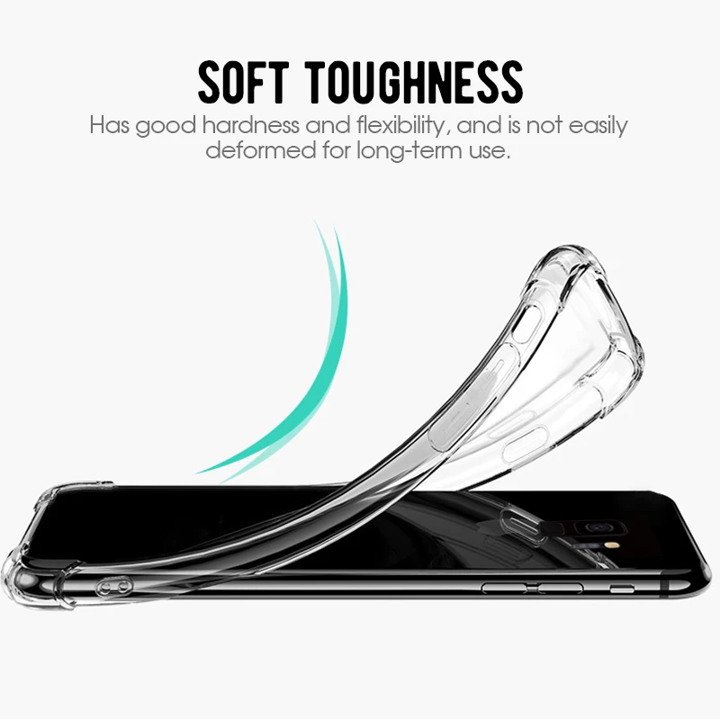 Силиконовый чехол для Honor 9S 9A 9C 9X Lite 20 10 8A 8S 8C 8X прозрачный мягкий ТПУ подушка