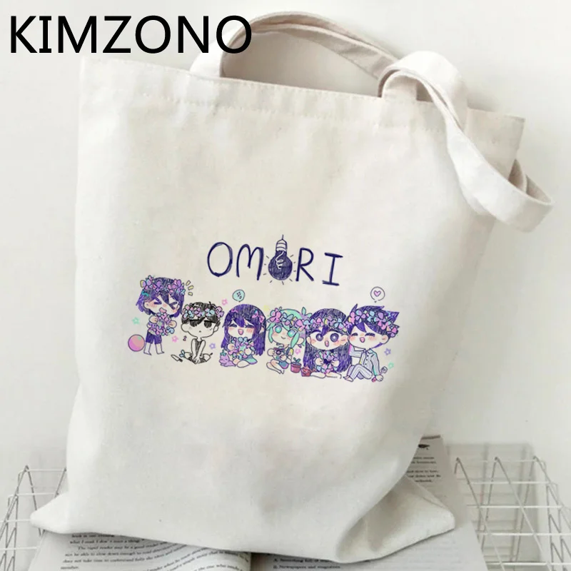 

Omori shopping bag canvas bolso cotton recycle bag shopper handbag bag fabric boodschappentas reusable sac cabas grab