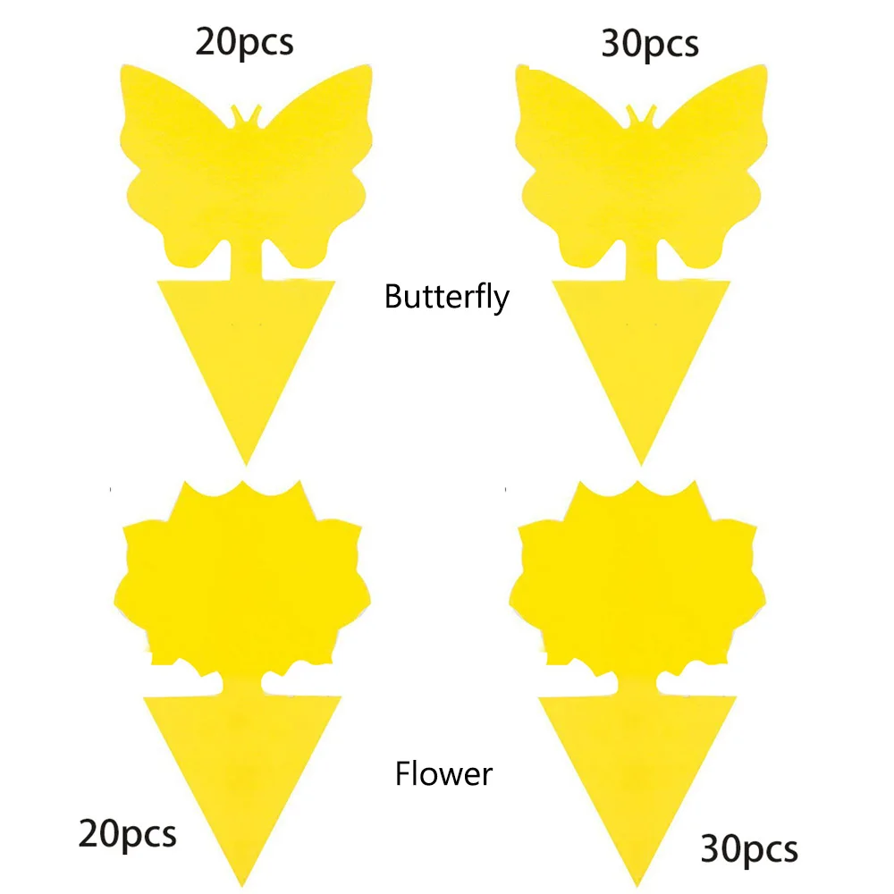 

Yellow Sticky Traps Glue Paper Mosquitoes Catcher For Fly Insect Trap Killer 1 Set