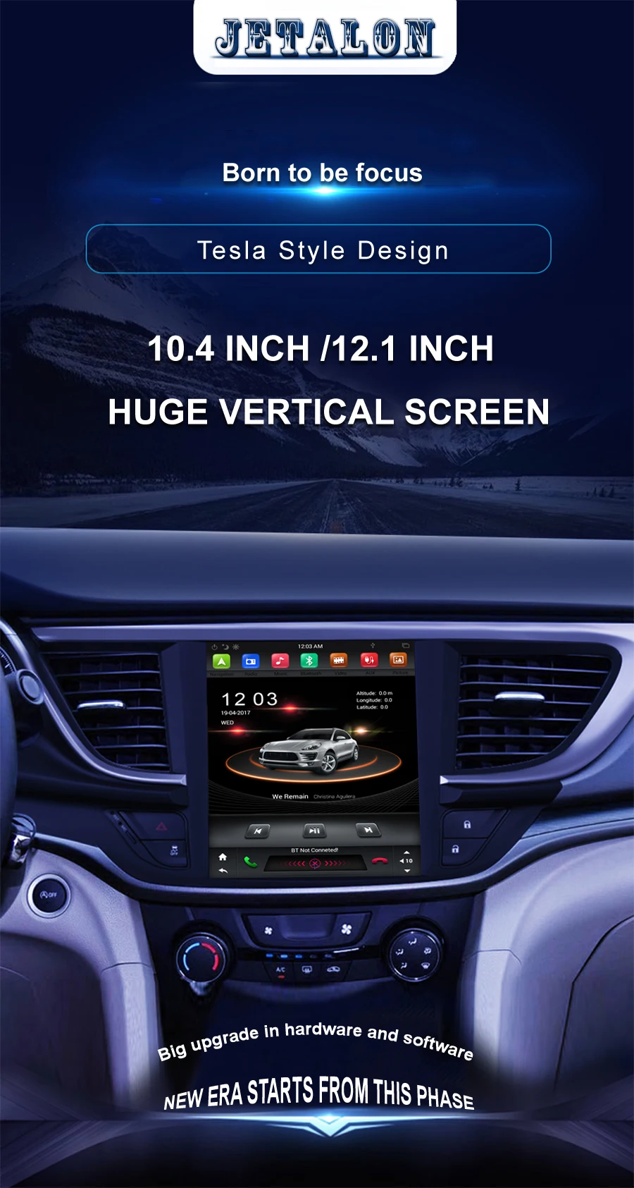 10," вертикальный экран радио плеер для ford focus 3 tesla головное устройство шесть ядер 32 Гб rom Android 8,1 Автомобильный мультимедийный gps 2012