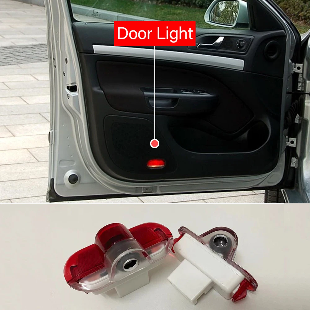 

2X Car Decoration Accessories DOOR LED Courtesy Laser Projector light For golf4 MK4 1998-2004 Beetle Touran Caddy Bora Lavida