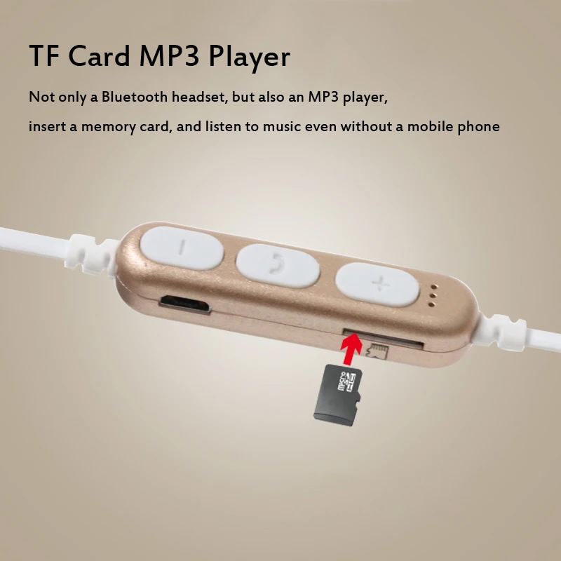 Новейшие Магнитные спортивные наушники BON CREATION T9, Bluetooth наушники, беспроводная гарнитура для бега, поддержка TF/SD карт для телефонов