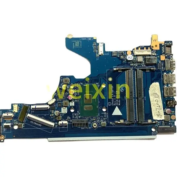 Для HP 15 DA da0073wm Материнская плата ноутбука I7 7500U Процессор L20370 001 601 EPK50 LA G07EP DDR4