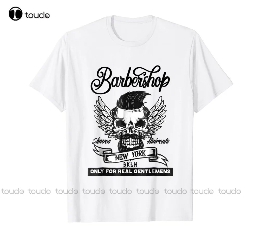 

Fashionable Summer Casual T-Shirt Hipster Fractal Pattern Tees Hairdresser Gifts Barber Shop Vintage T Shirtkorean T-Shirts