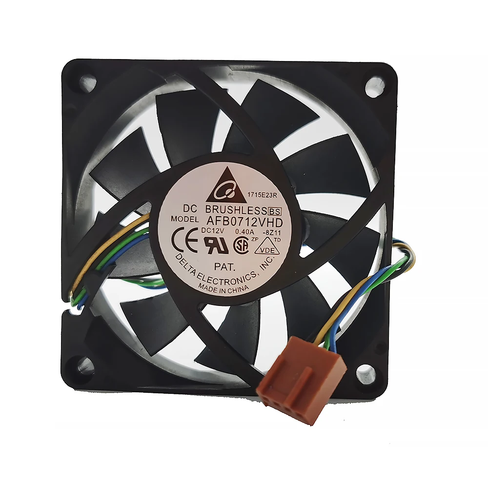 Для Delta AFB0712VHD 12V 0.40A 7 см 4 проводной контроль температуры ШИМ высокий объем воздуха