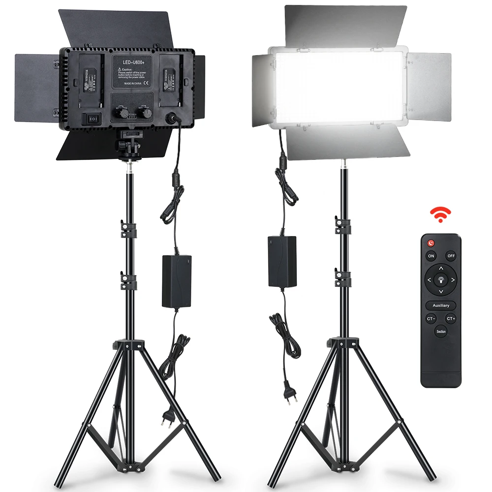 Youtube ao Vivo Iluminação de Vídeo 50w com Controle Photo Studio Portátil 40w - Remoto Gravação Vídeo Fotografia Painel Lâmpada Led Luz