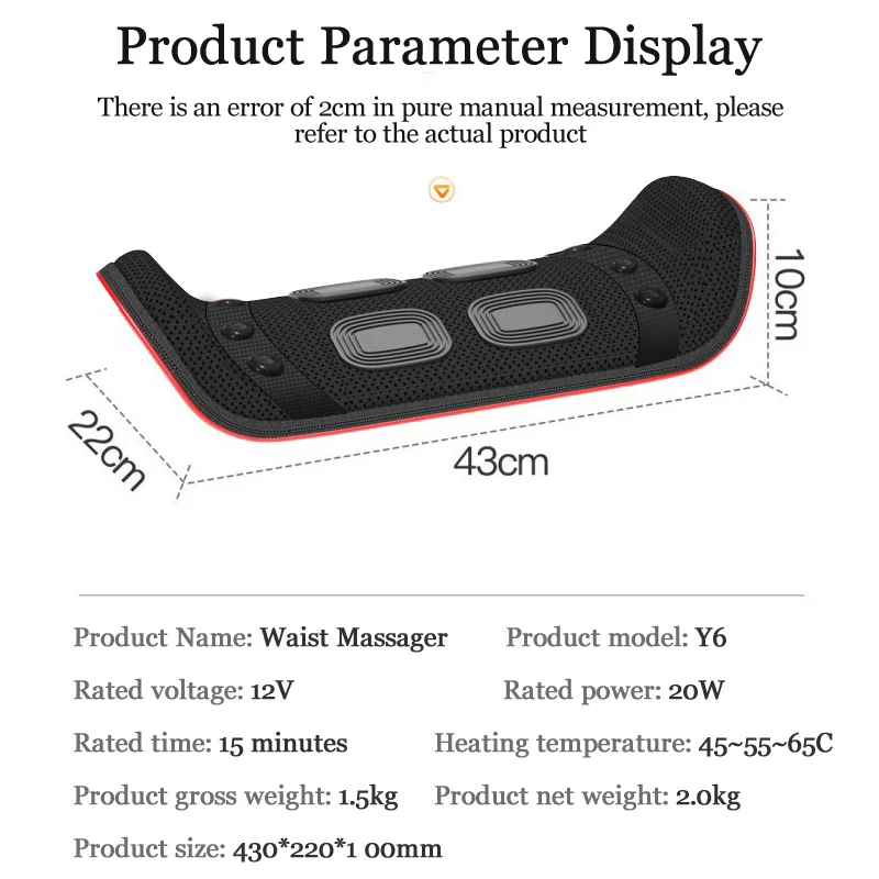 

Electric Lumbar Traction Device Waist Back Massager Pain Relief Lumbar Traction Device Vibration Support Waist Relieve Fatigue