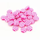 Новая мода 40 шт 12 мм белые розовые цвета в полоску стильные плоские задние кабошоны из смолы подходят 12 мм Камея База Cabochons-W3-12