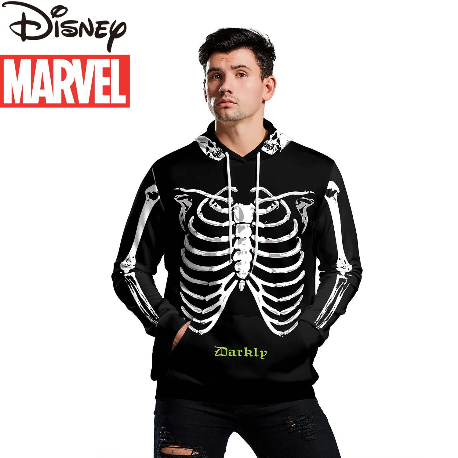 

Disney Marvel Venom 3d Skull Print Jumpsuit New Trend Fashion Adult Baseball Uniform Casual Shirt Cartoon Character