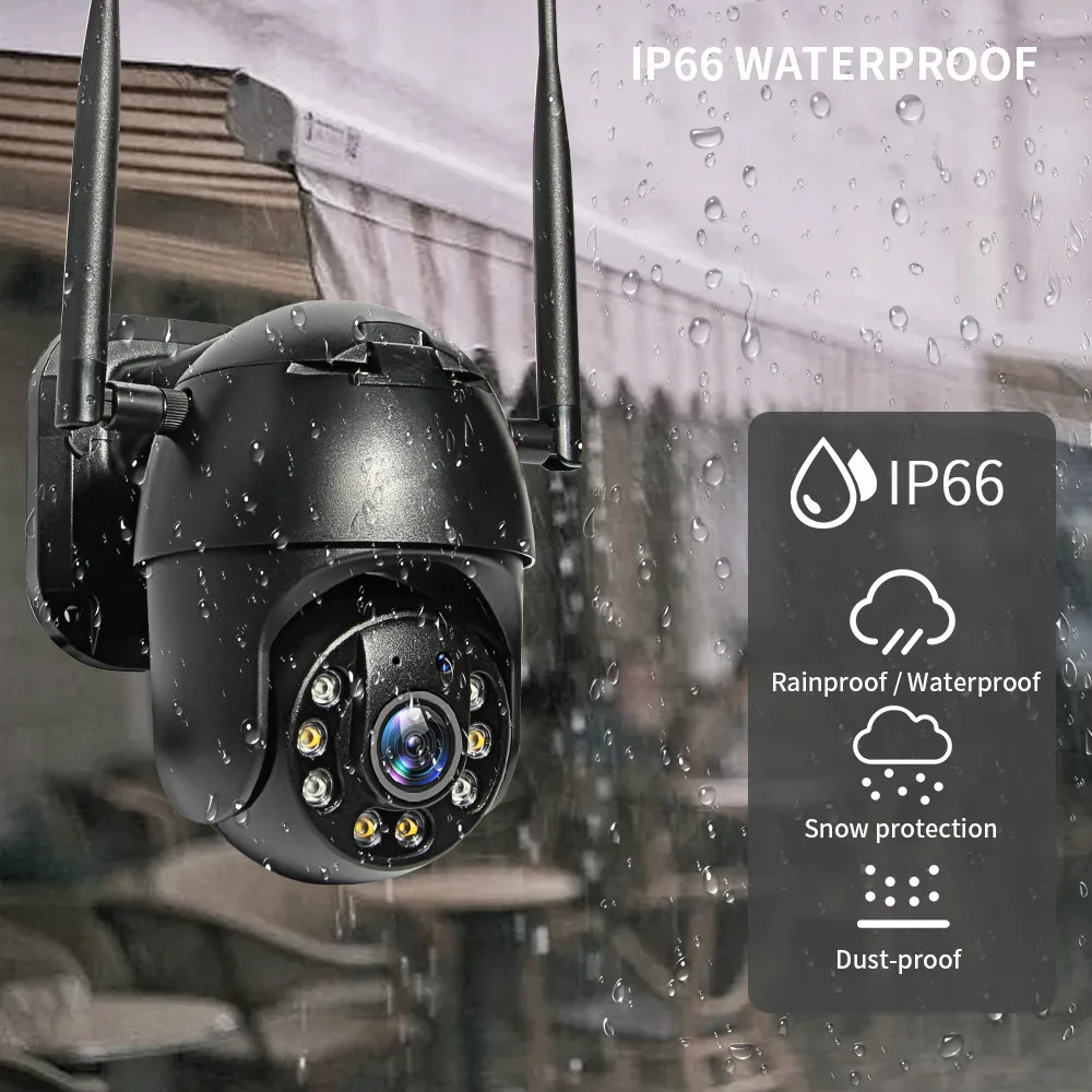 

SHIWOJIA IP Camera 4G SIM Card Wifi 4X Digital Zoom PTZ Video Surveillance Black Dome Wireless GSM Security Outdoor P2P SD Card