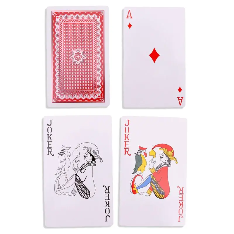 1 комплект красные к большие игральные карты Волшебные реквизиты гигантские