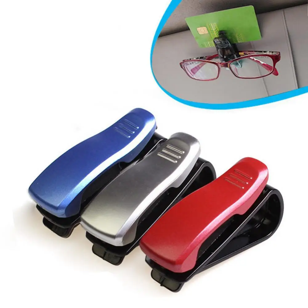 Multifunctional S Shape Vehicle Ticket Holder Clip Car Mount Sunglasses Clamp