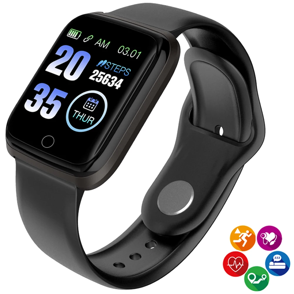 Спортивные Смарт часы M6 измерение сердечного ритма кровяного давления