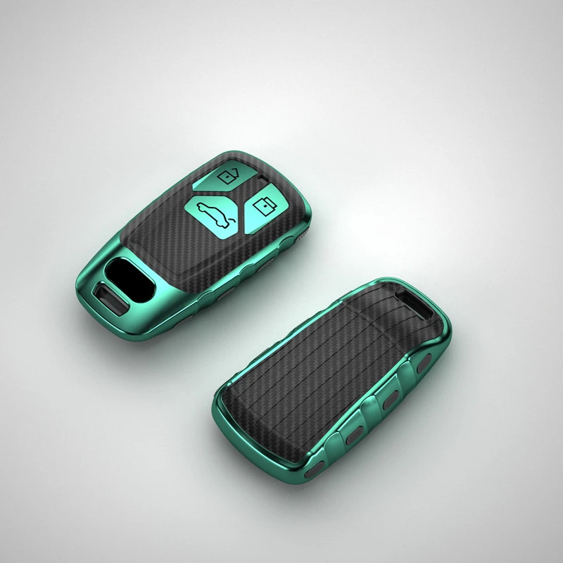 

Soft TPU Car Key protect Cover Case Shell For Audi A4 B9 Q5 Q7 TT TTS 8S 2016 2017 car smart remote Car Styling Auto Accessories