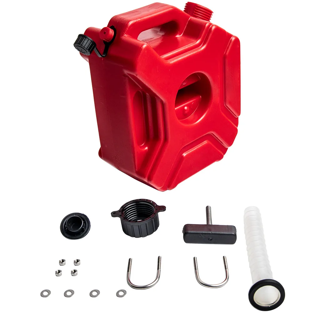 

3L Red Gas Petrol Fuel Tank Bucket Motorcycle Portable Gasoline Storage Container