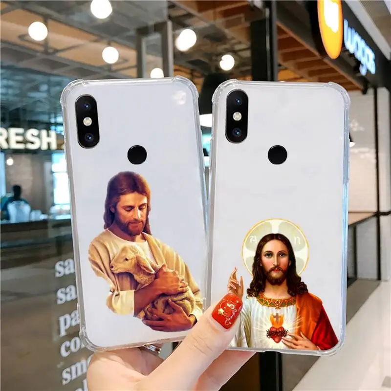 

Christian Religious Jesus Faith Phone Case Transparent for Xiaomi cc max mix note 3 2 6 8 5 10 11 9 10 play x s se lite pro
