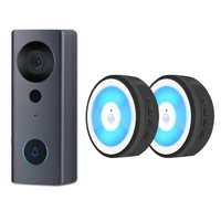 tuya wifi doorbell with 1080p camera waterproof outdoor wireless smart video doorbell intercom compatible with smart life