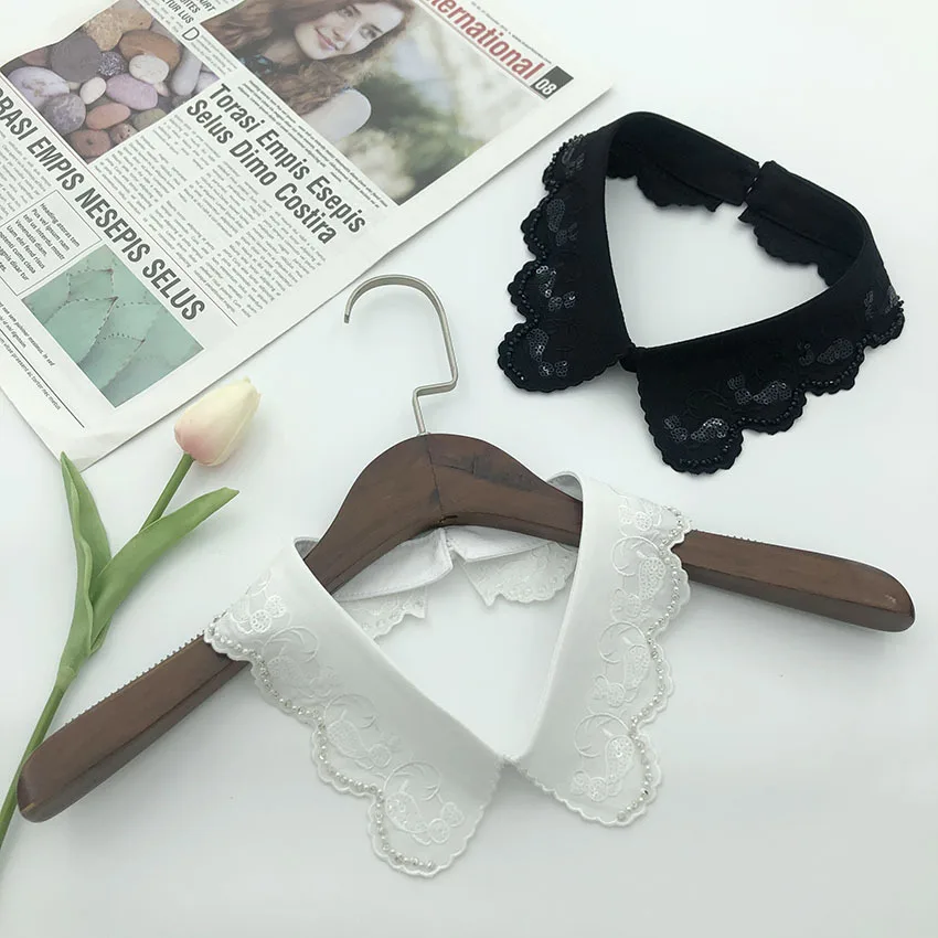 

Бусины ручной работы, искусственный воротник, галстук, винтажный съемный воротник, съемное ожерелье, ложный воротник, лацкан, блузка, топ, аксессуары