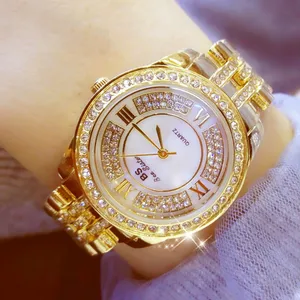 Luxury Women Watches Quartz Watches Ladies Dress Crystal Diamond Watch Girl Bracelet Watches women date Clock relojes para mujer