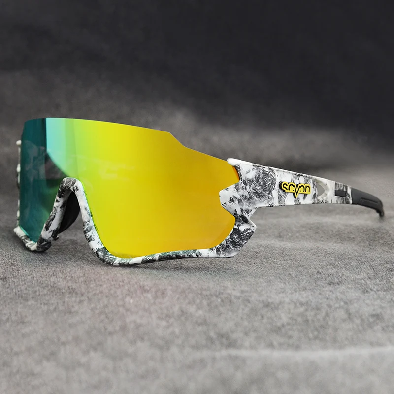 저렴한 2021 Polarized 5 Lens Cycling Glasses 남성 여성 도로 자전거 고글 스포츠 레이싱 자전거 안경 달리기 선글라스