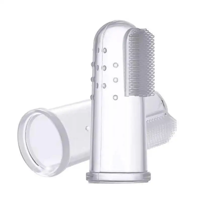 Cepillo de dientes de silicona suave para beb&eacute;, con caja, cepillo de dientes, limpieza infantil, limpieza de goma, masaje para beb&eacute;, cuidado bucal-4