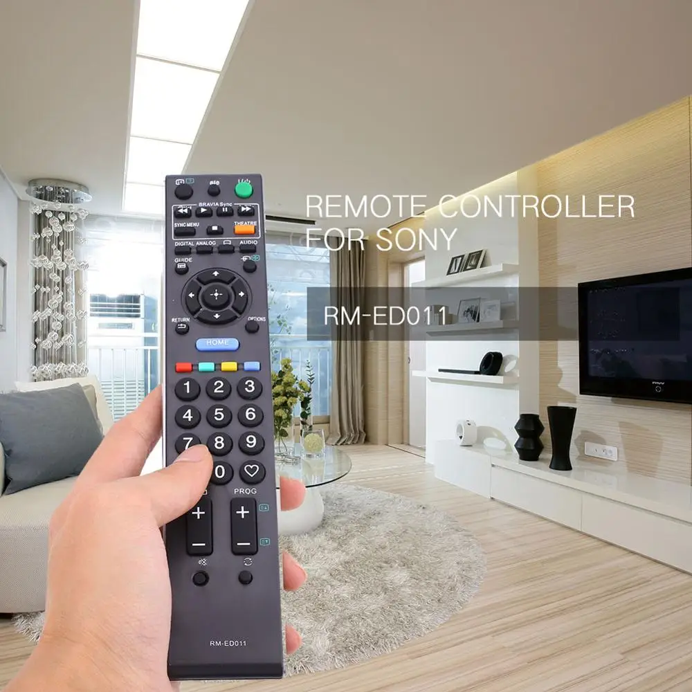 Замена RM-ED011 пульт дистанционного управления RC батарея работает для sony tv черный