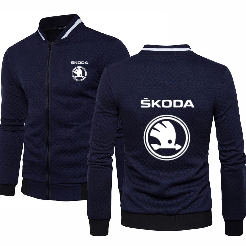 

2021 2020 Spring Autumn New Mens pullover Skoda Car Logo printing high quality cotton Casual Mens Sweatshirt