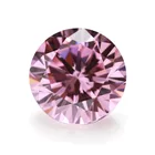 Высокое качество круглой бриллиантовой огранки 0,5-5 карат алмазов Тесты Последние Розовый Камень Муассанит неоправленный полудрагоценный камень бисер DIY ювелирных изделий