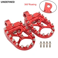motorcycle foot peg mx style 360 rotating footpegs bobber chopper footrests cnc red for harley sportster dyna fatboy iron 883 xl