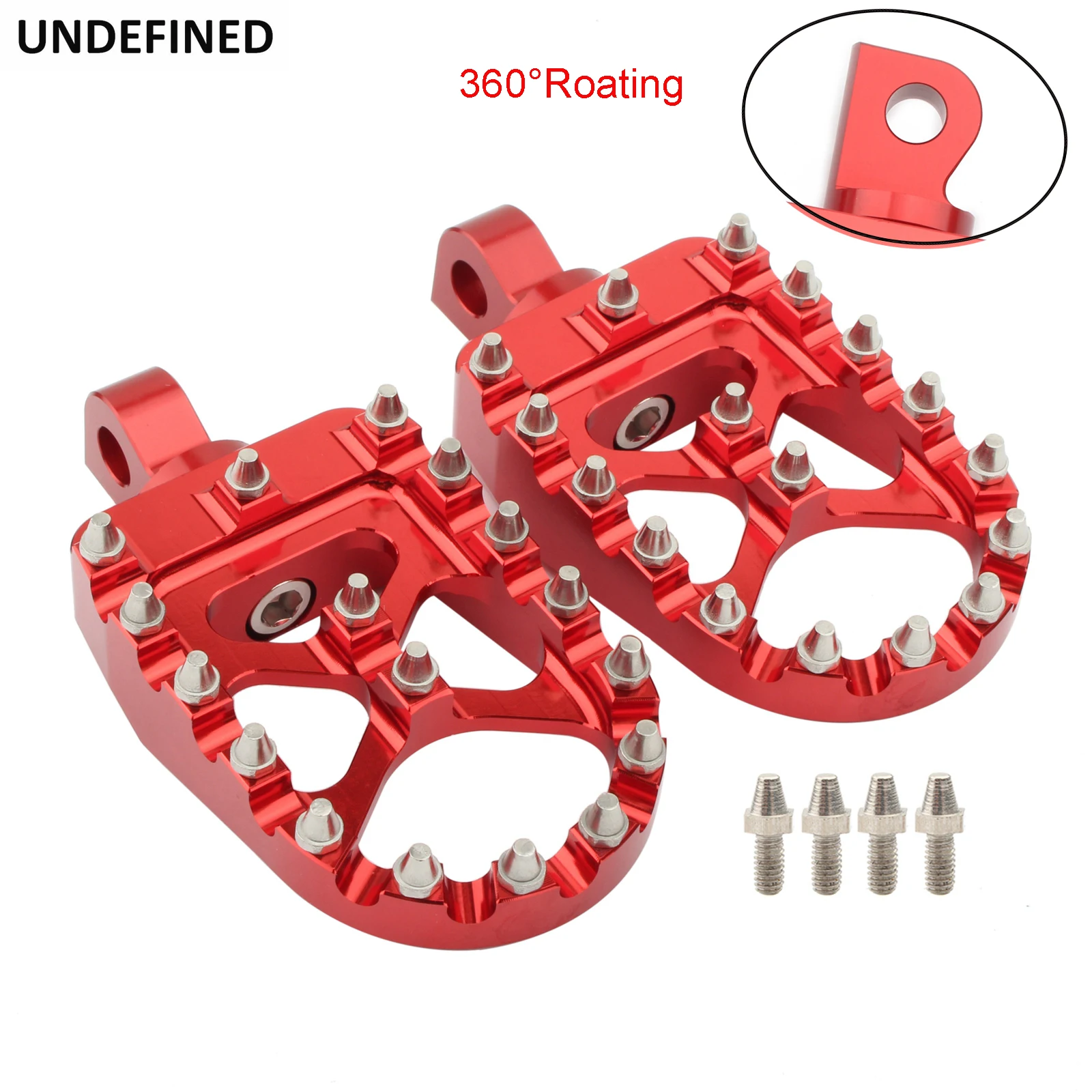 Cross Country MX Style 360 вращающиеся подножки Bobber Chopper Foot Peg FOOTREST CNC Red для Harley Sportster Dyna Fatboy Iron
