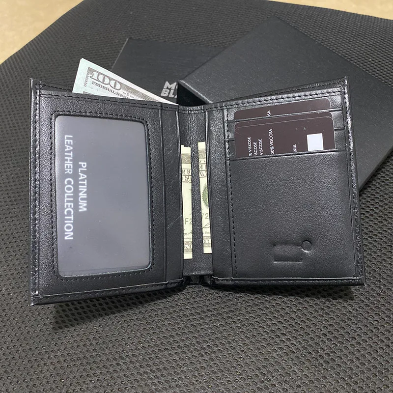 Кошелек MB из натуральной кожи для мужчин кредитница портмоне мужской бумажник с