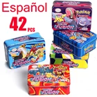 Карты Pokemon в испанском стиле Fusion Strike TAG TEAM GX VMAX V Trainer Energy Cards Pokemon Game Castellano Espaol, детская игрушка, 42 шт.
