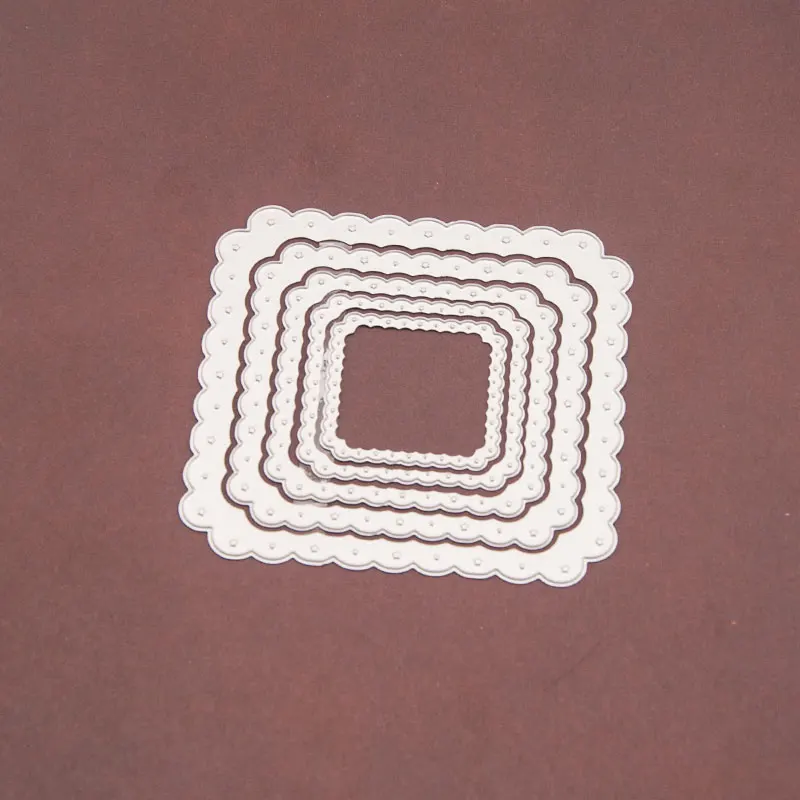 Высекальные штампы квадратный набор металлическая крафт-бумага штамп