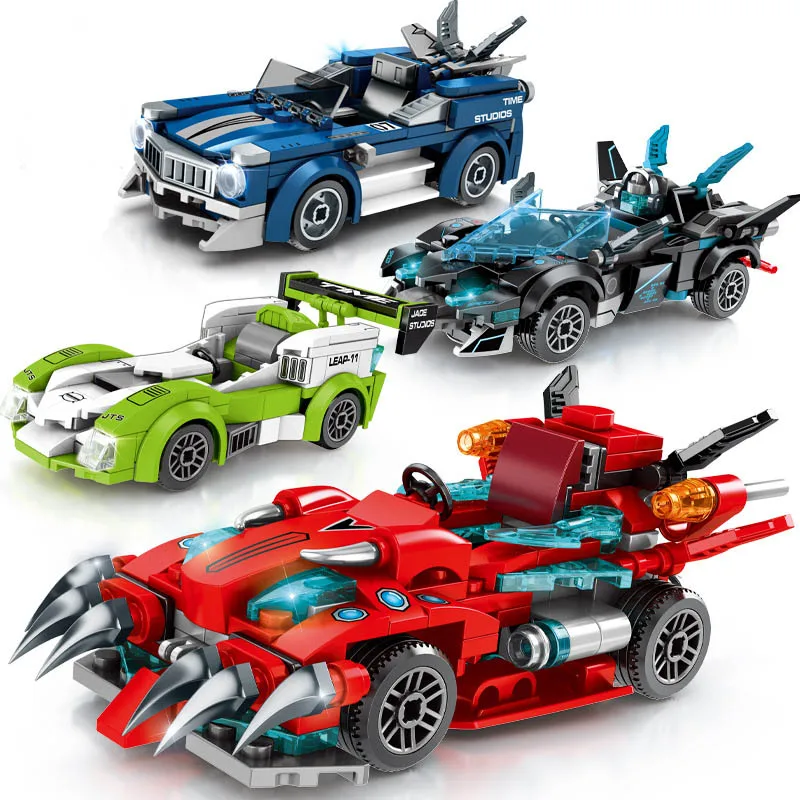 Скоростной чемпион гоночный автомобиль наборы совместимых с городскими