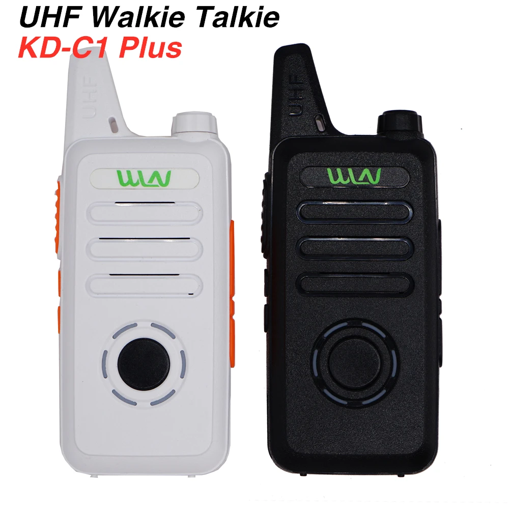 Hot 2PCS WLN KD-C1 Walkie Talkie UHF 400-470 MHz 5W Power 16 Channel Kaili MINI handheld Transceiver C1 Two Way Radio