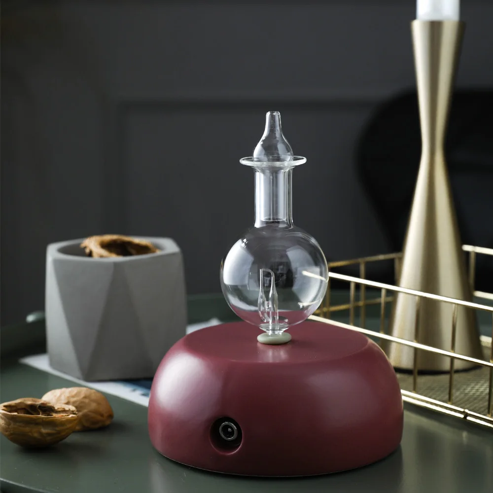 

Home European Style Ceramic Glass Aromatherapy Pure Essential Oils Diffuser Air Fog Nebulizer Humidifier for Badroom Living Room