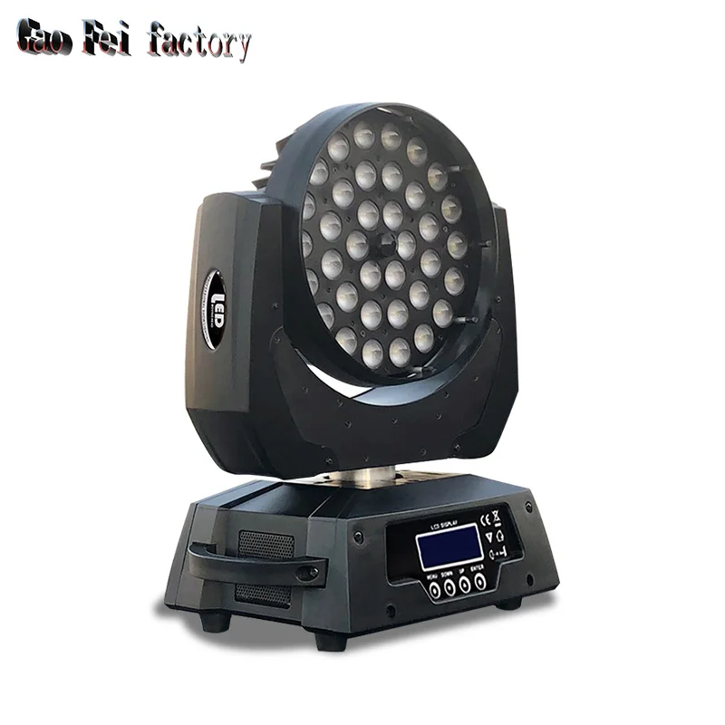 Led dj light 108x3 движущиеся головы мыть свет quad dmx 16chs световой луч для сцены освещение для сцены дискотека