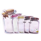 5 шт.лот, Многоразовые Пакеты, переносные пакеты на молнии, пакеты для хранения продуктов, сэндвич-пакеты для закусок