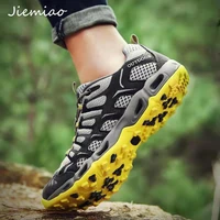 jiemiao men women trekking mountain shoes outdoor athletic shoes sports upstream shoes for men non slip unisex hiking sneakers