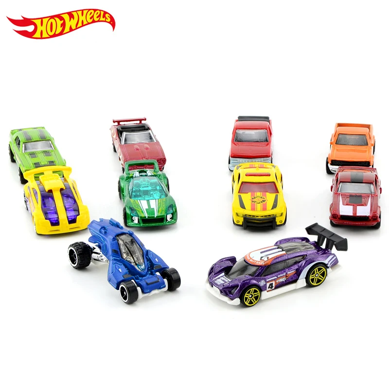 Hot Wheels track ESS BSC 10-Car Pack 1: 64 мини-модель автомобиля детские игрушки для детей Diecast Brinquedos Hotwheels подарок на день рождения 54886