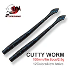 ESFISHING мягкие приманки Червячные приманки Cutty 100 мм 10 шт. 2,9 г Рыболовная Приманка Crankbait рыболовная форель Щука сом