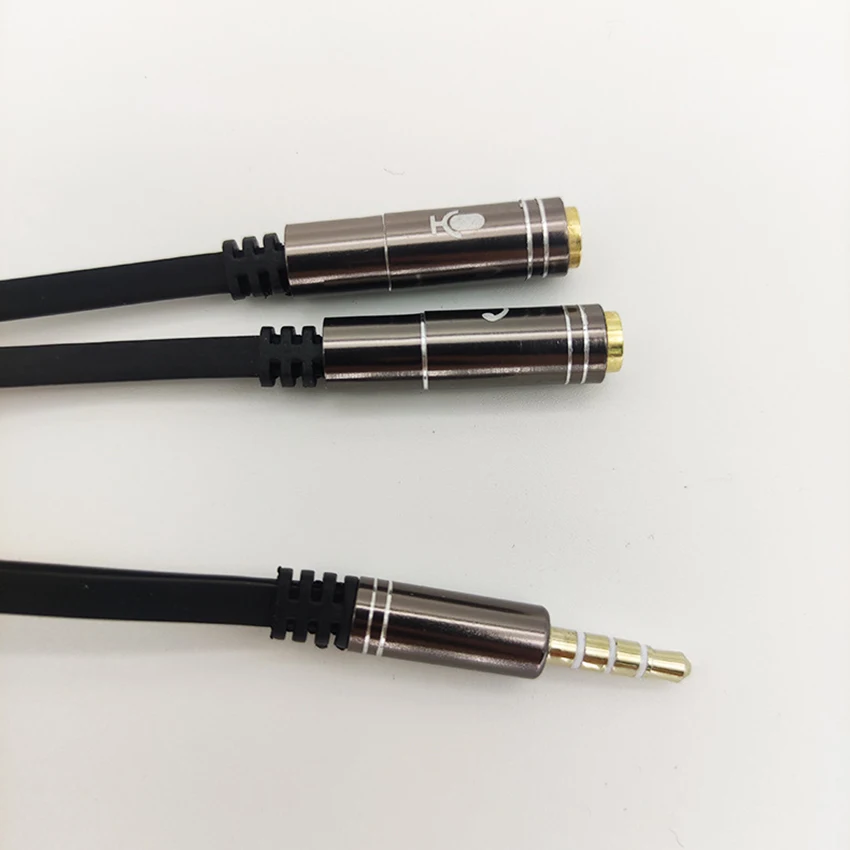 

3.5mm Combo Audio Adapter Cable Headphone & Mic Plug Adapter for Tablet, Mobile Phone, PC Gaming Headsets and New Version Laptop
